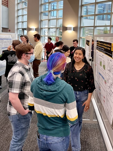 Aracely Miron-Ocampo engages with students at the session