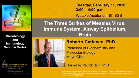 Seminar Speaker - Roberto Cattaneo, February 11, 2020