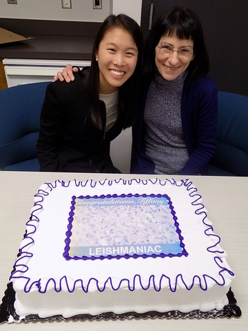 PhD student Tiffany Lim Borbon with Dr. Mary Wilson