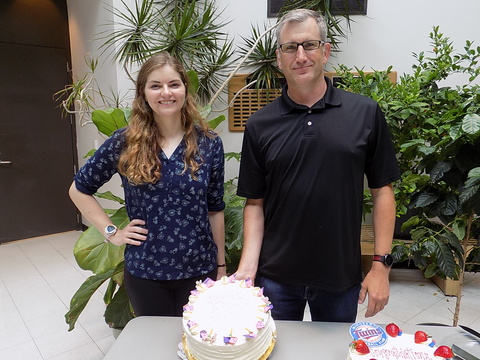 Kelsie Nauta and Craig Ellermeier image of Defense Phd Candidate seminar July 14 2021