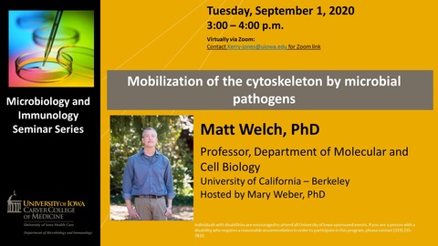 Seminar Speaker, Matt Welch, Ph.D.