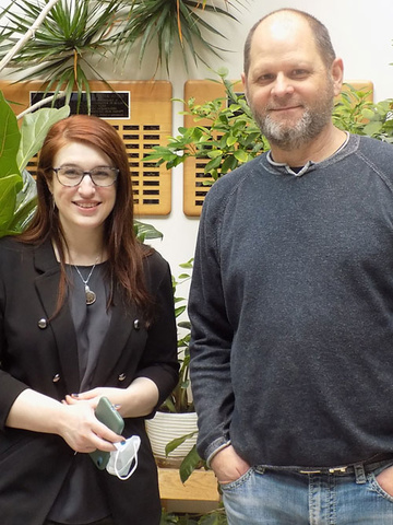 Tim Yahr, PhD and PhD candidate Jodi Corley