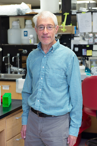 Stanley Perlman in lab