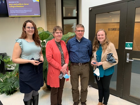 (Pictured L-R Hannah Van Ert, Joel and Neal Pulvermacher, Shea Lowery)