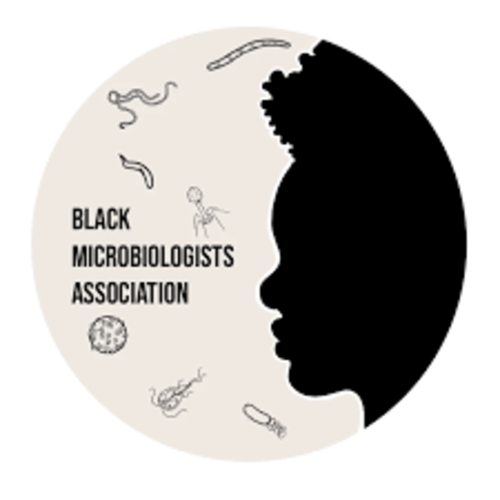 Black in microbiology logo