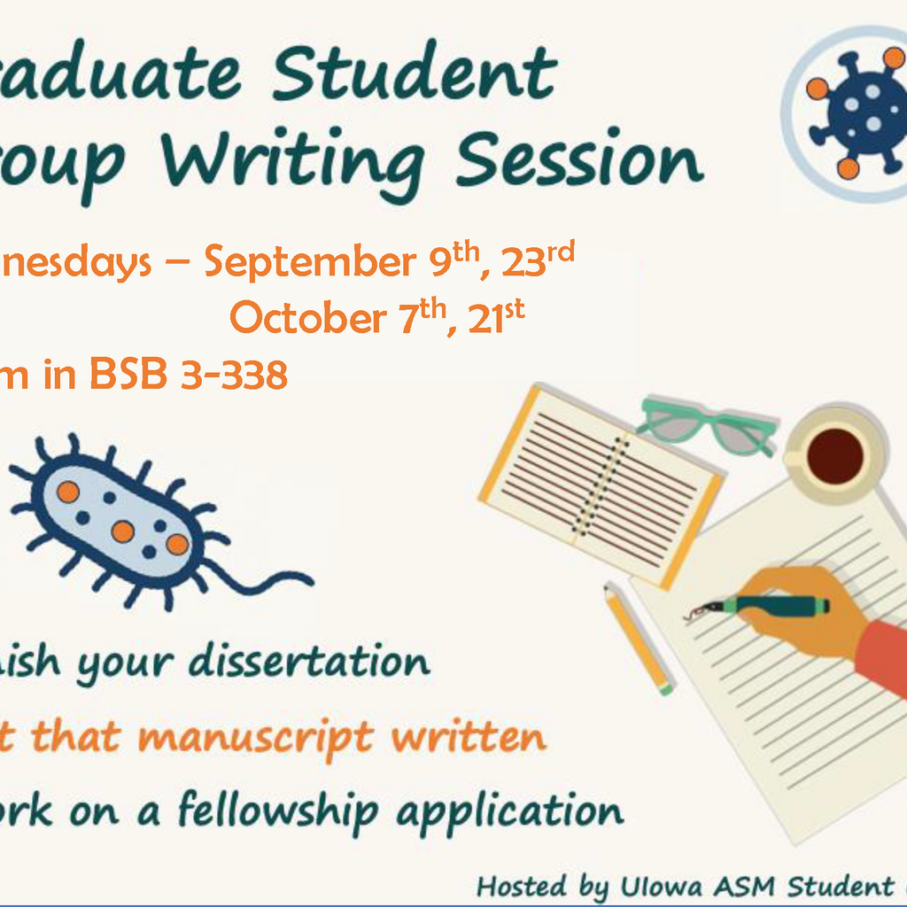 ASM Graduate Student Group Writing Session promotional image