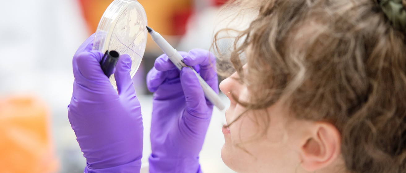 Student in Lab