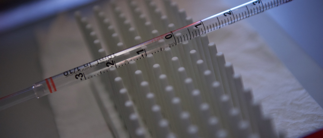 Lab test tube with background