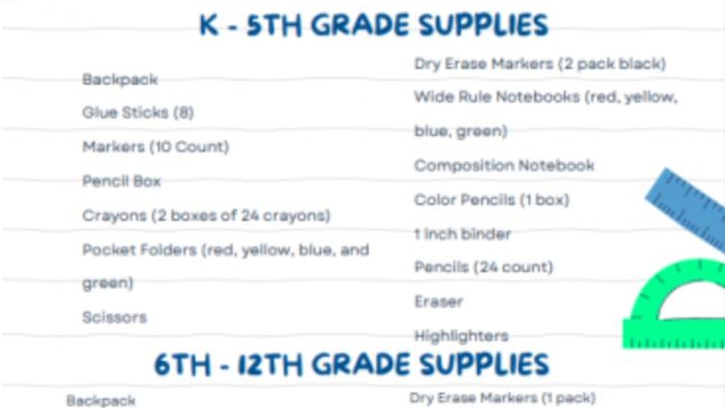 School Supply Drive 2024-2025