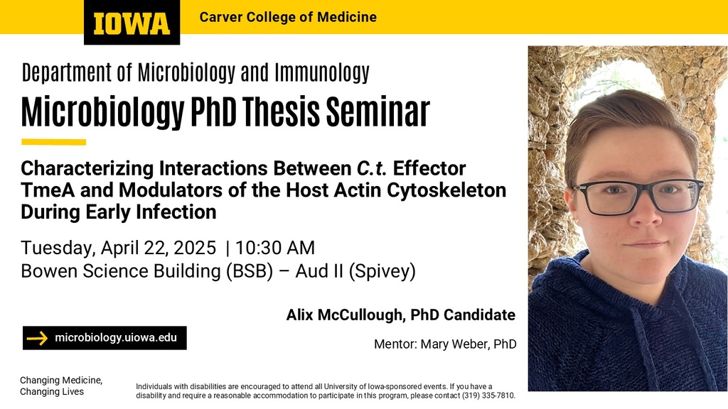 Microbiology PhD Thesis Seminar - Alix McCullough, PhD Candidate promotional image