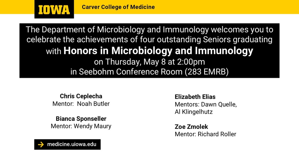 Honors in Microbiology and Immunology promotional image